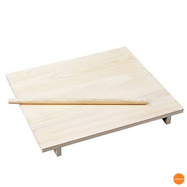 木製 のし板 延し棒付 桐材 中 80cm×70珊 ANS-07【製造会社直送品】【代引っ張ること決済不可】［かかわり合い：ヤマコー 御勤め用 製菓装置 目の前 うどん装置 麺 うどん ソバ 食パンこね台 めん板 めん台 のし板 御菓子造営 食パン造営］