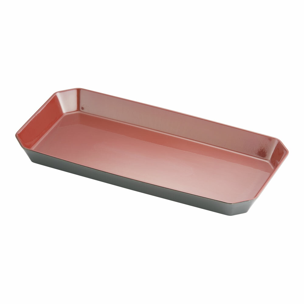 ロイヤルバット　T-03　41.5cmｘ20.5cm　朱　ALI-41 [関連：太幸 業務用 厨房用品 日本製 料理道具 陳列用 ディスプレー デリカバット 総菜バット 盆 トレー スーパー 量販店]