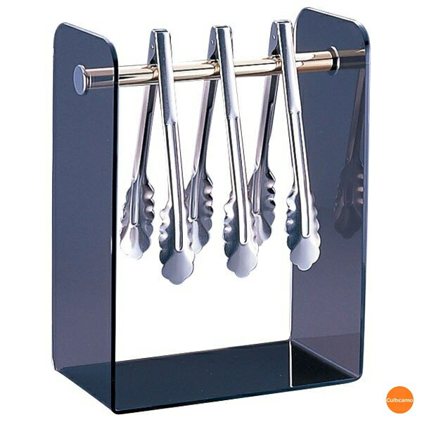 値下げ【中古品】シンプルセルフスタンド パン屋 トング・トレー 台