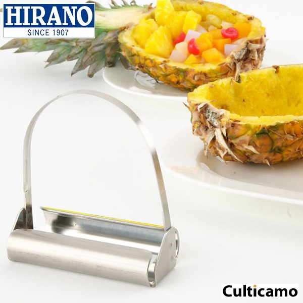 平原製造所 パイン小船 CPI-07\u003cBR\u003e[かかわり合い：HIRANO お役目用 膳立て小物 フルーツ截断機 パイン 瓜 スイカ 瓶抜き 器]