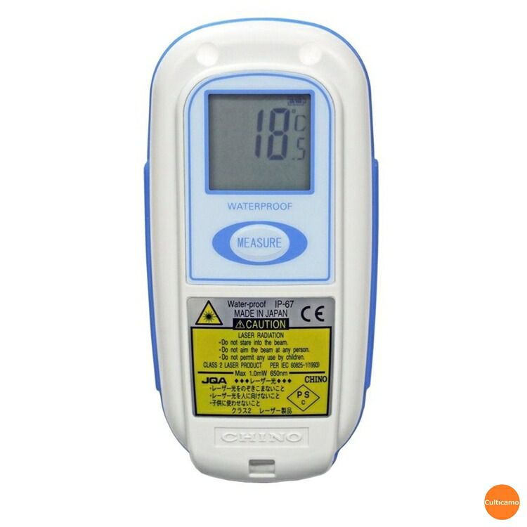 チノー　防水型　ハンディ放射温度計　IR-TE2　BOVV301[関連：CHINO 業務用 DIY 日本製 工具 工業 食品 非接触 温度計 レーザー]｜corpoforte 9,900円