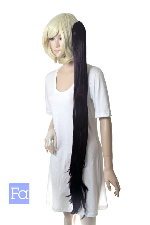 楽天市場】バンス 105cm 黒【ナチュラルブラック】 黒髪 耐熱 エクステ