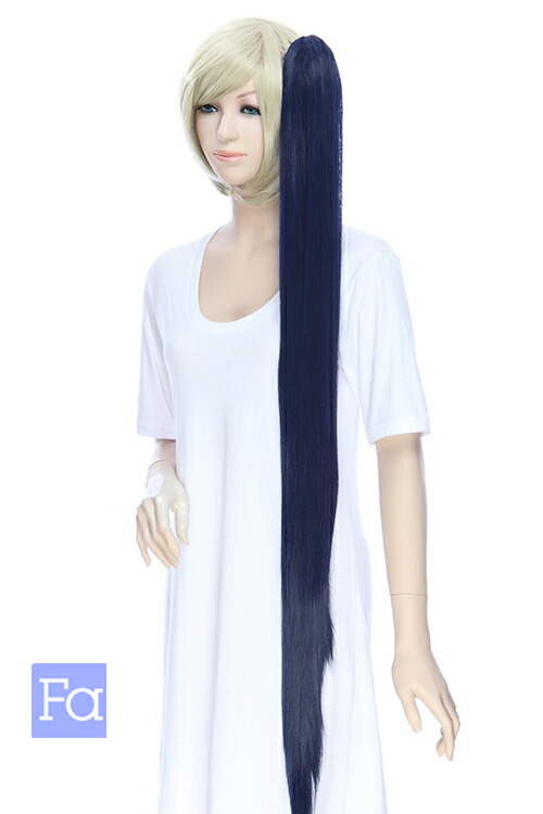 楽天市場】毛束 70x100cm【ブルーブラック】耐熱 エクステ(123 ex