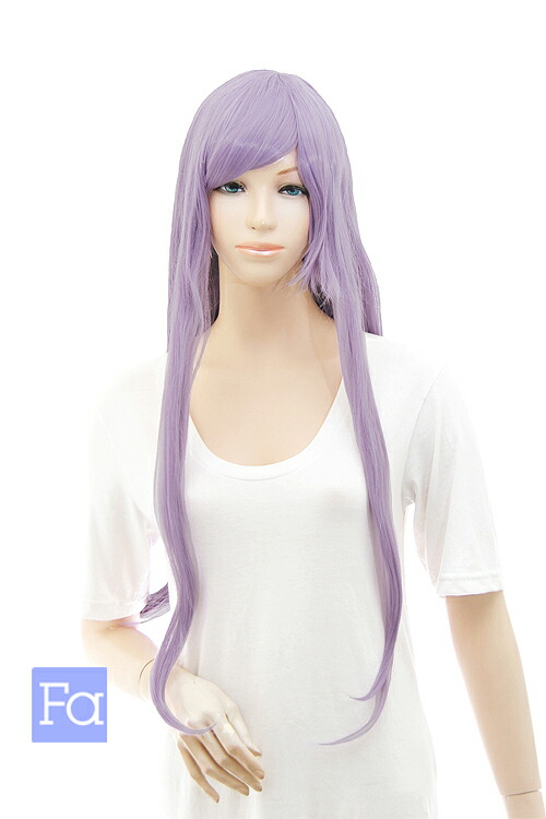 楽天市場】ウィッグ ロングストレート77cm 紫 【パープルアッシュ