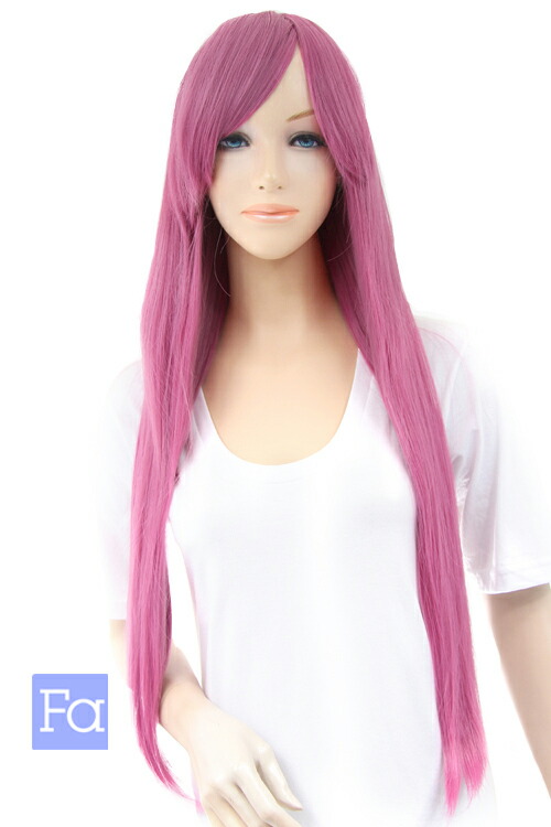 楽天市場】ウィッグ ロングストレート77cm 紫 【パープルアッシュ