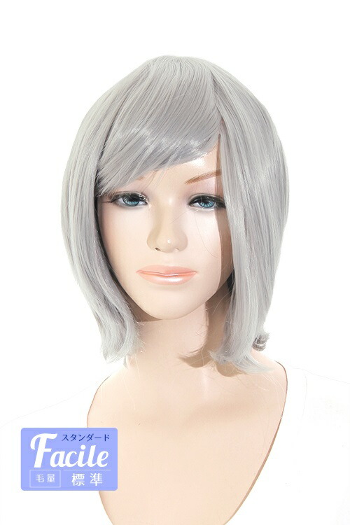 楽天市場】ウィッグ ショート レイヤー 【シルバーグレー】【ウィッグ