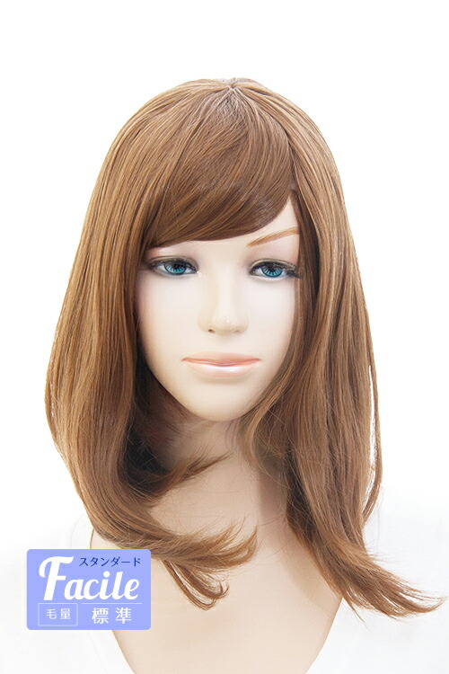楽天市場】コスプレウィッグ ミディアム 【マロンブラウン】【ウィッグ