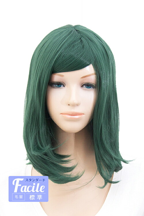 楽天市場】ショートボブ 【エメラルドグリーン】【ウィッグネット付