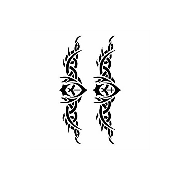 Bracelet tattoo sticker, tribal tattoo 3 seal body tattoo life waterproof long,lasting face events