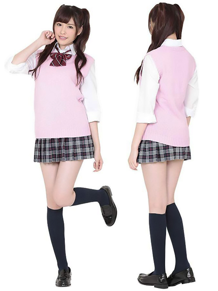 楽天市場 ラブリーピンク制服コーデ コスプレ 可愛い 制服 スクール セーラー ブレザー ジャンパースカート 学生服 女子高生 アニメ アイドル ハロウィン イベント 余興 仮装 大人 コスチューム セクシー 衣装 コスプレ通信