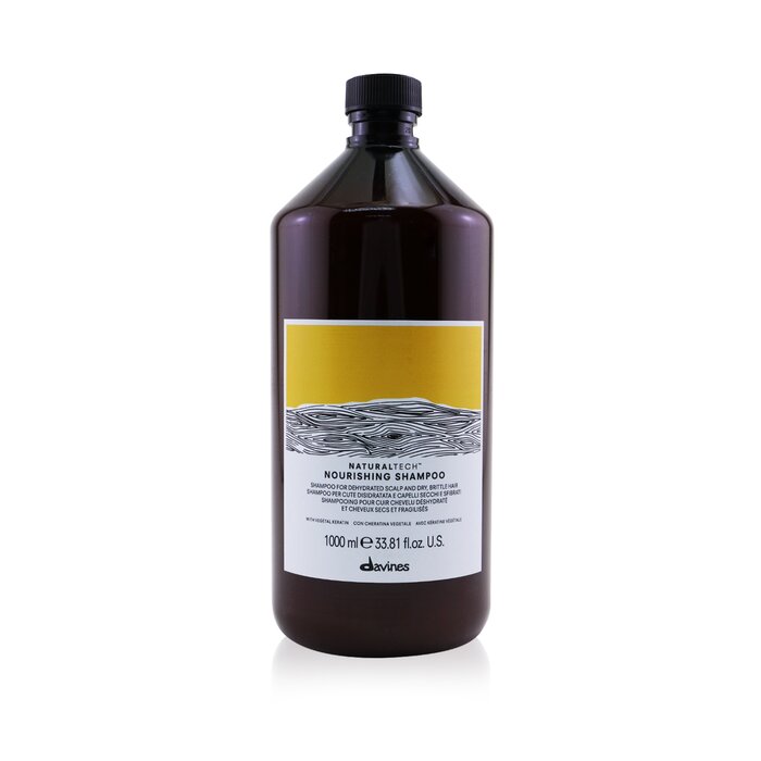 ダヴィネス ナチュラルテック ナリッシングシャンプー (乾燥して切れやすい髪に) 1000ml Davines Natural Tech Nourishing Shampoo (For Dehydrated Scalp and Dry, Brittle Hair) 1000ml 送料無料 【海外通販】