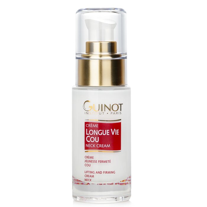 Crème Pour Le Cou Guinot Longue Vie - 30ml, Soin Hydratant Anti-âge, Neuf Origine France
