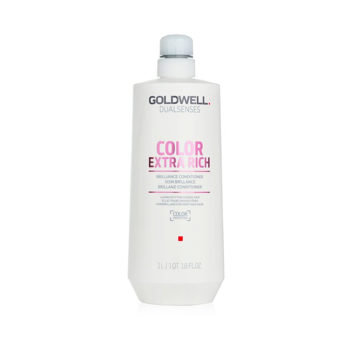 ゴールドウェル デュアルセンスカラー エクストラリッチ ブリリアンス コンディショナー (太い髪用) 1000ml Goldwell Dual Senses Color Extra Rich Brilliance Conditioner (Luminosity For Coarse Hair) 1000ml 送料無料 【海外通販】