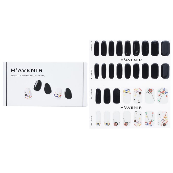 【楽天市場】Mavenir Nail Sticker (Black) - No. Kandinsky Segment Nail ...