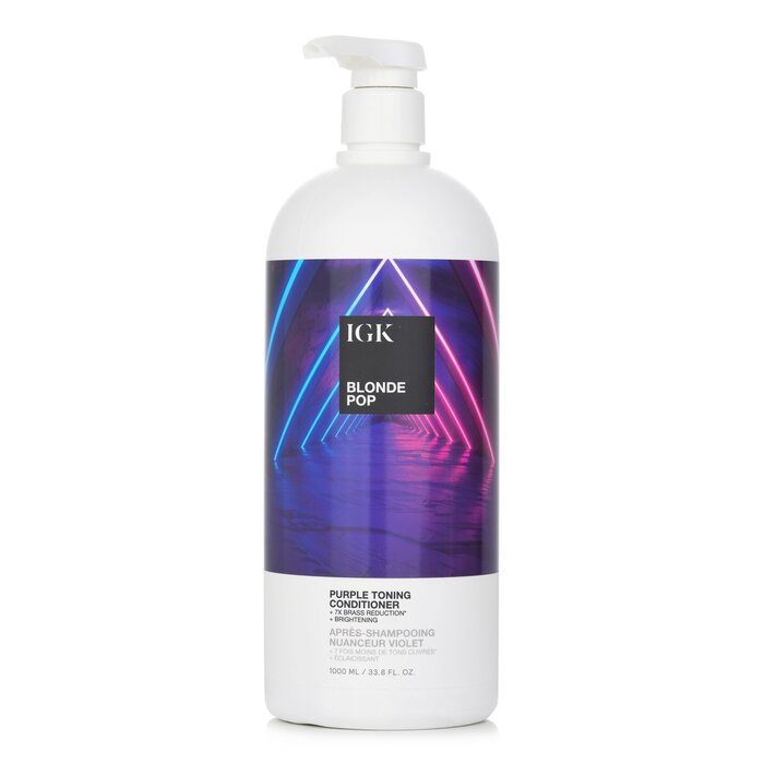 IGK Blonde Pop Purple Toning Conditioner 1000ml IGK Blonde Pop Purple Toning Conditioner 1000ml 送料無料 【海外通販】
