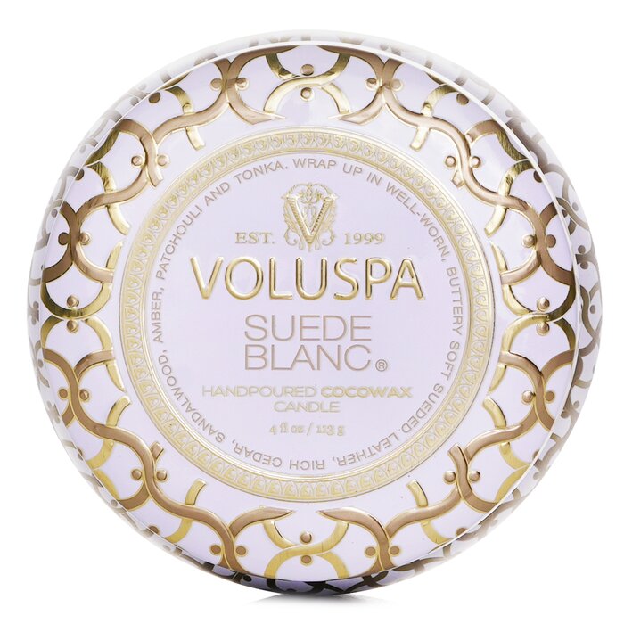 【楽天市場】ボルスパ Mini Tin Candle - Suede Blanc 113g Voluspa Mini Tin Candle ...