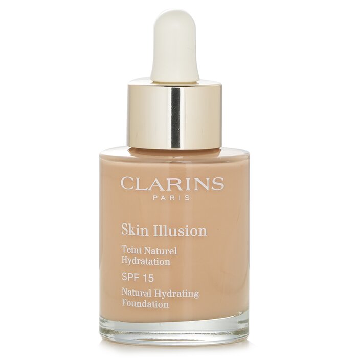 クラランス スキン イルージョン ナチュラル ハイドレーティング ファンデーション SPF 15 #108W 30ml Clarins Skin Illusion Natural Hydrating Foundation SPF 15 #108W 30ml 送料無料 【海外通販】