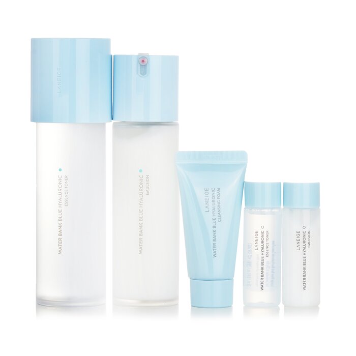 ラネージュ Water Bank Blue Hyaluronic 2 Step Essential Set (For Combination to Oily Skin) 5pcs 送料無料 【海外通販】