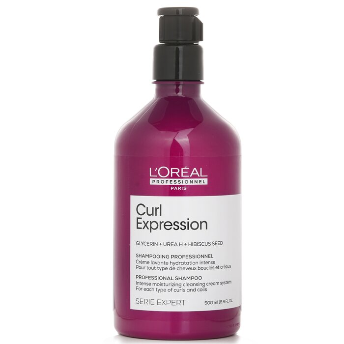 ロレアル Serie Expert Curl Expression Glycerin + Urea H + Hibiscus Seed Professional Shampoo 500ml 送料無料 【海外通販】