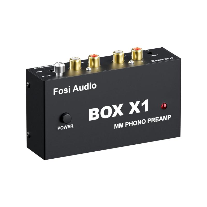 Fosi Audio BOX X4 真空管プリメインアンプ （真空管4セット付） Amazon.com: Fosi Audio Box X4 Phono Preamp with JAN 5725W
