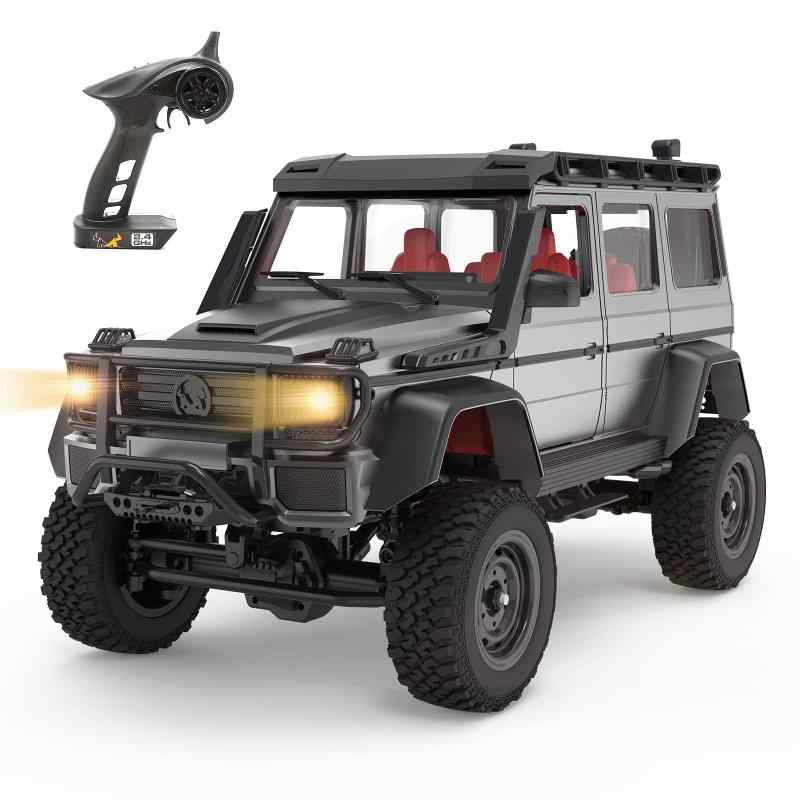 DEERC ラジコン クローラー ホビー ラジコンカー オフロード 4WD 独立懸架 四輪駆動 1/12 カスタム 改造 大人向け 操作時間40分 RCカー LED付き 2.4GHz ラジコン車モデル クラシックモデル MN-86アッ