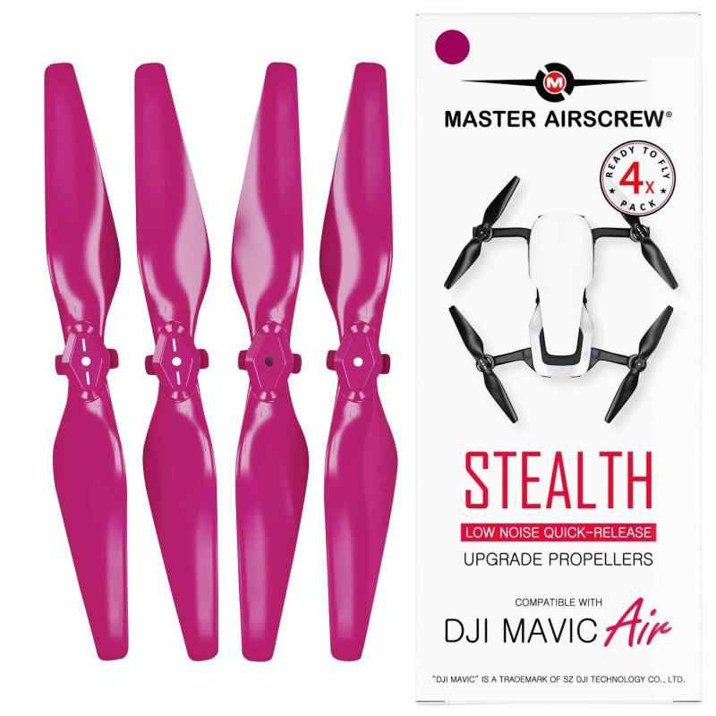 Master Airscrew DJI Mavic Air用 STEALTHアップグレード・プロペラV2 4本セット 5.3x3.3 マゼンダ MA.MC05333SM4画像