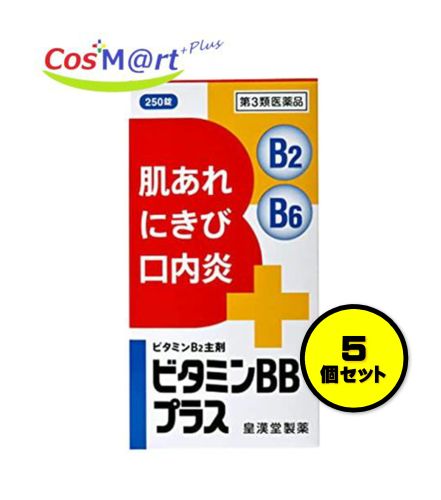 【5個セット】【第3類医薬品】ビタミンBBプラス「クニヒロ」 250錠 皇漢堂製薬 (4987343081308-5)