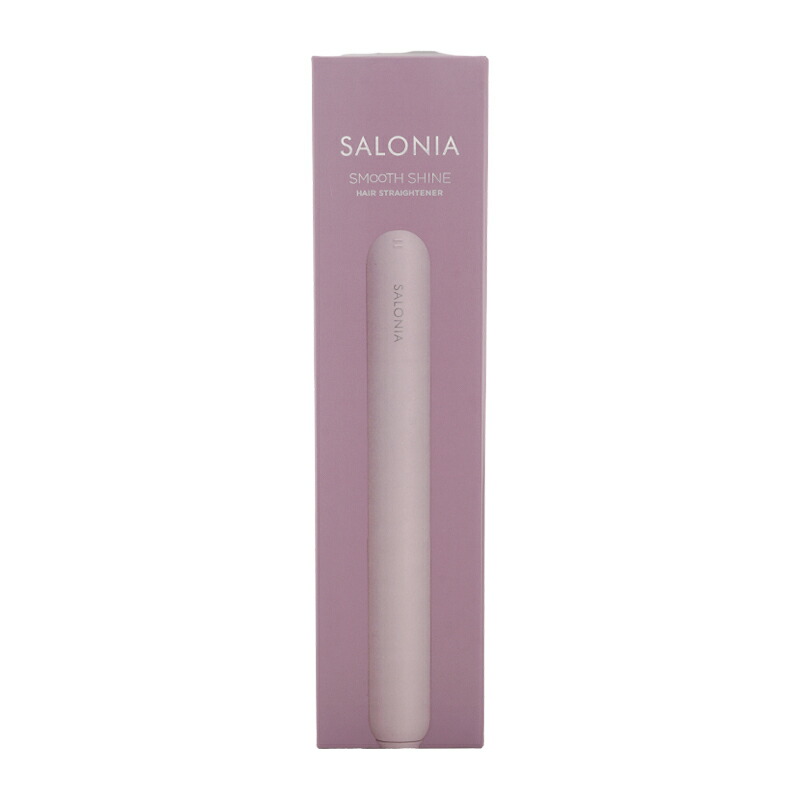 スムースシャイン ストレートヘアアイロン 24mm ピンク SALONIA サロニア スムースシャイン ストレートヘアアイロン