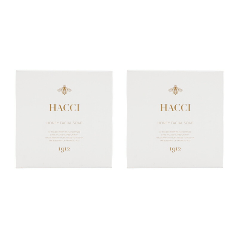 [2個セット]HACCI ハッチ はちみつ洗顔石けん 通常品 120g 洗顔料 洗顔石鹸 スキンケア 基礎化粧品 しっとり 保湿 乾燥 肌荒れ[ギフトラッピング対応]