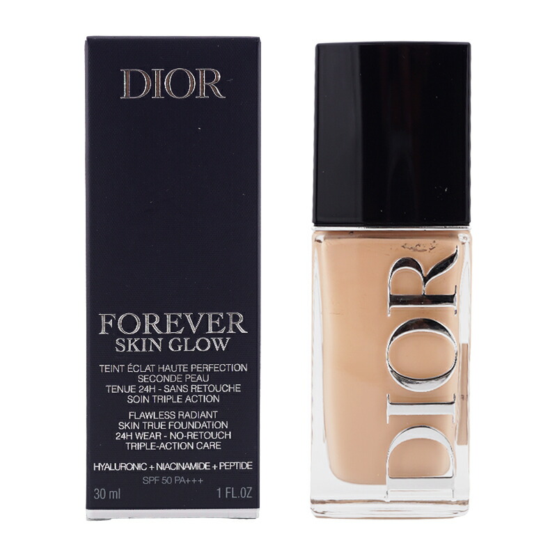 DIOR クリスチャンディオール フォーエヴァー フルイド ひと肌 グロウ[1CR 冷やりとした ロージー]30ｍL リキッドファンデーション SPF50 PA+++[ギフトラッピング相応う] リキッドファンデーション-ファンデーション-ベースメイク・メイクアップ