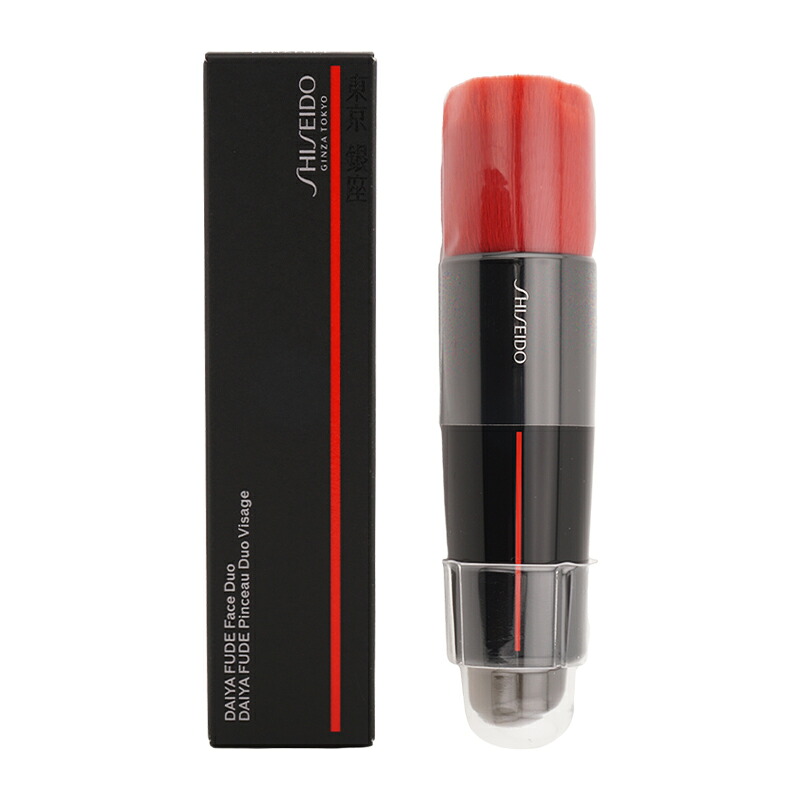 SHISEIDO 資生堂 DAIYA FUDE フェイス デュオ 本体 メイクアップ ケアグッズ ブラシ チップチーク フェイスブラシ[ギフトラッピング対応]