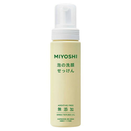 楽天市場】ミヨシ 無添加 泡の洗顔せっけん 詰替用 180ml MiYOSHi