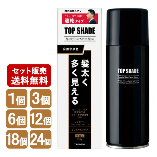 【今だけ限定SALE】柳屋 トップシェード スピーディーヘアカバースプレー ラージサイズ 250g 薄毛対策増毛スプレー TopShade yanagiya｜コスメボックス