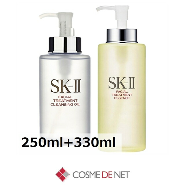 SK-2/SK-II/エスケーツー フェイシャル トリートメント クレンジングオイル+ エッセンス セット 250ml+330ml コスメデネット 高クレンジング オールスキン｜コスメデネット店