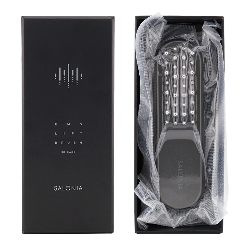 SALONIA サロニア EMSリフトブラシ 3Dケア 完全防水 全身ケア 8段階レベル調整 約167g 充電式 [ギフトラッピング対応]｜コスメイツミ