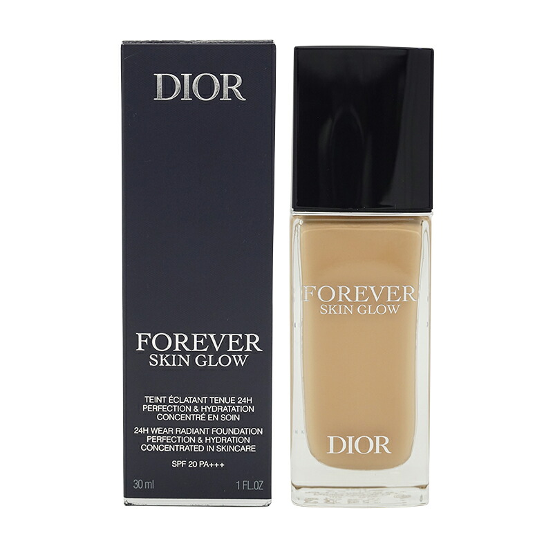 Dior クリスチャンディオール ディオールスキン フォーエヴァー フルイド グロウ SPF20 PA+++ 本体 2W ウォーム 30mL リキッドファンデーション[ギフトラッピング相応う] ファンデーション-リキッドファンデーション