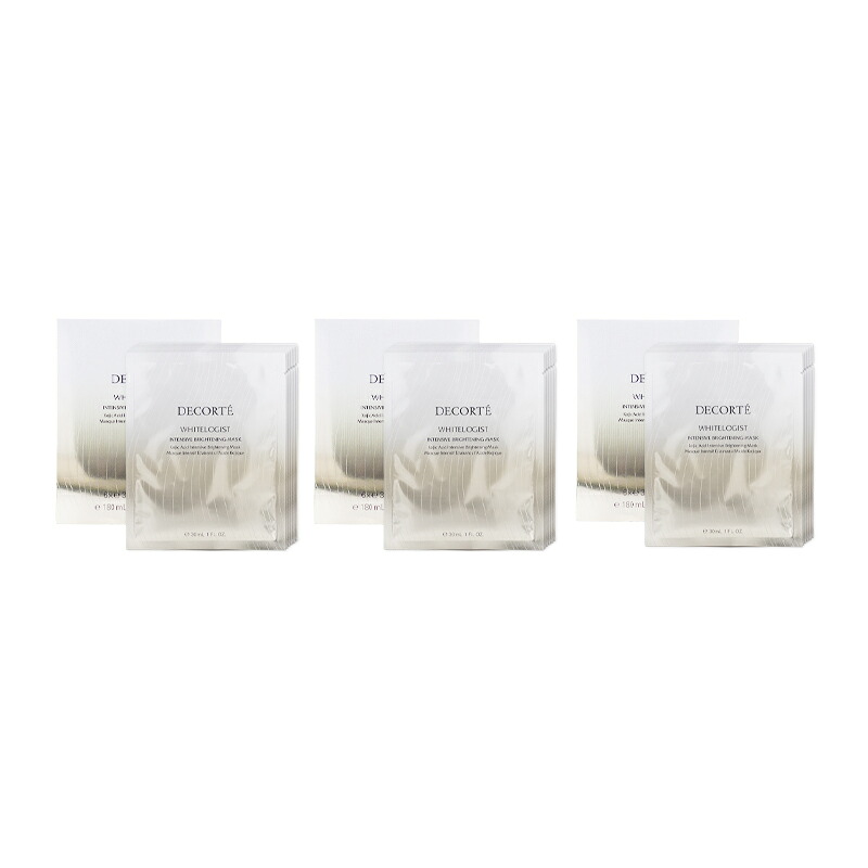 [3個セット]COSME DECORTE コスメデコルテ ホワイトロジスト インテンシブ ブライトニングマスク 30mL 6枚入り [医薬部外品][ギフトラッピング対応]
