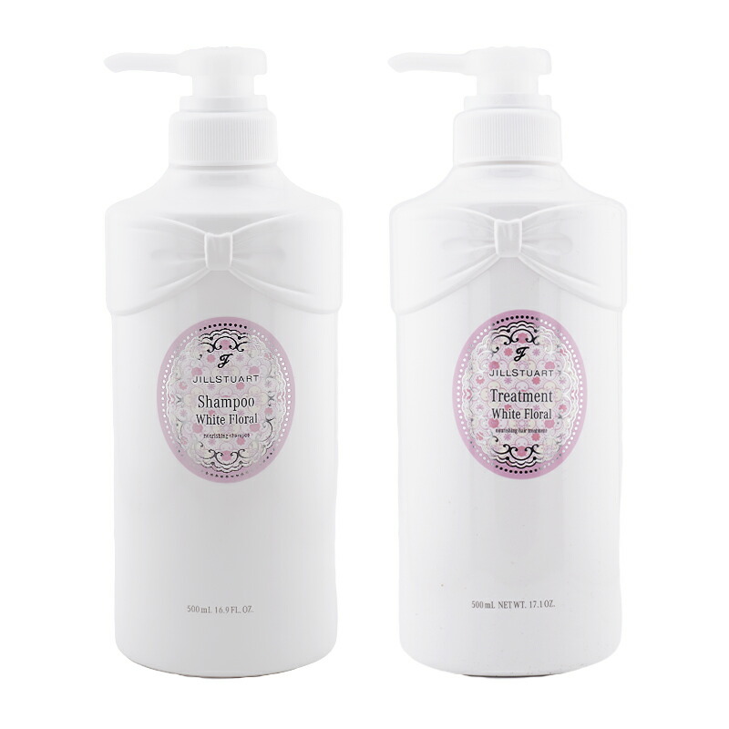 [2個セット]JILL STUART ジルスチュアート ホワイトフローラル シャンプートリートメントセット 500mL ホワイトフローラルの香り[ギフトラッピング対応]