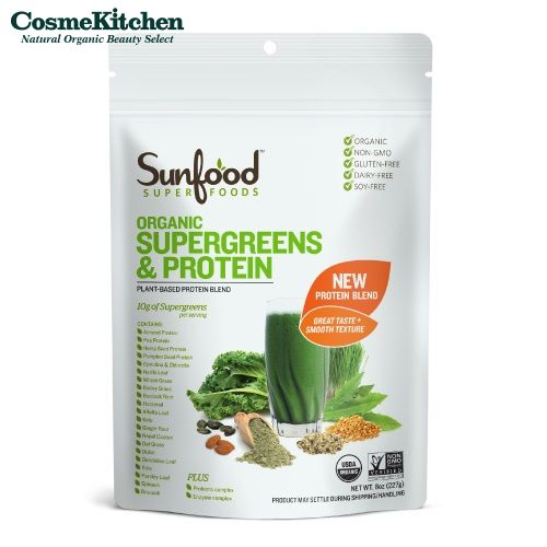 【楽天市場】【Sunfood Superfoods】オーガニック スーパーグリーンズ& プロテイン サンフード スーパーフーズ：コスメキッチン