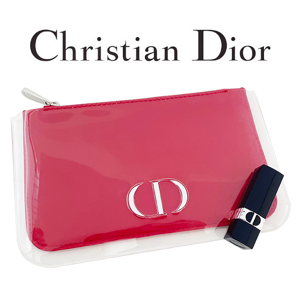 速くおよび自由な デッドストック Christian Dior 3連 レザーポーチ ar