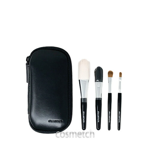 【美品】シュウウエムラ shu uemura 天然毛 メイクブラシ セット PORTABLE BRUSH SET - Shu Uemura