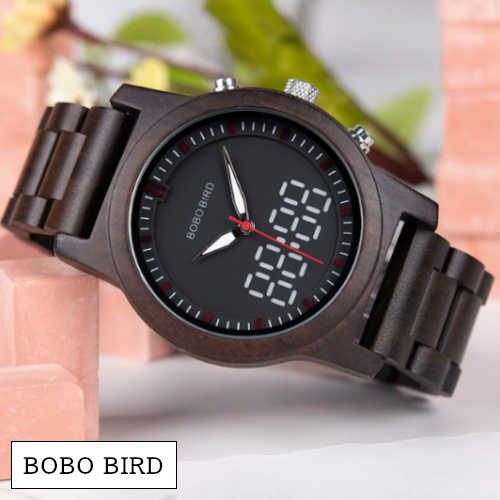 木製 腕時計 レロジオ ボボバード 男性 Bobo Bird Men S Watch Wood デジタル アナログ 蓄光 光る メンズ レディース 女性 おしゃれ ブラウン Educaps Com Br