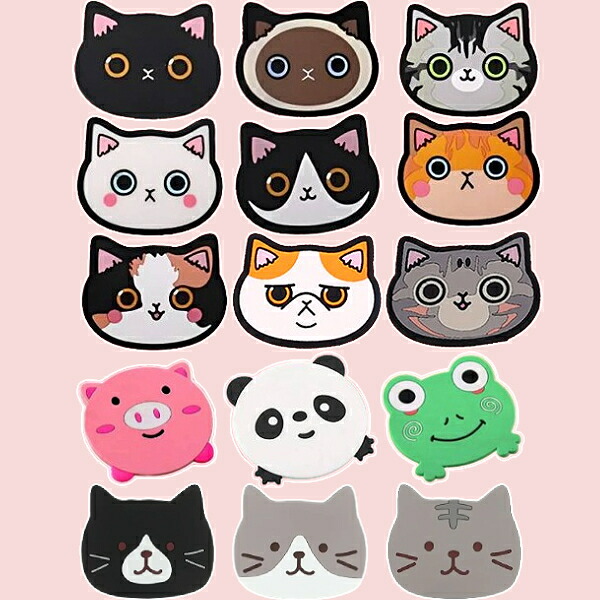 楽天市場】猫 コースター ねこースター 6匹セット 滑り止めコースター