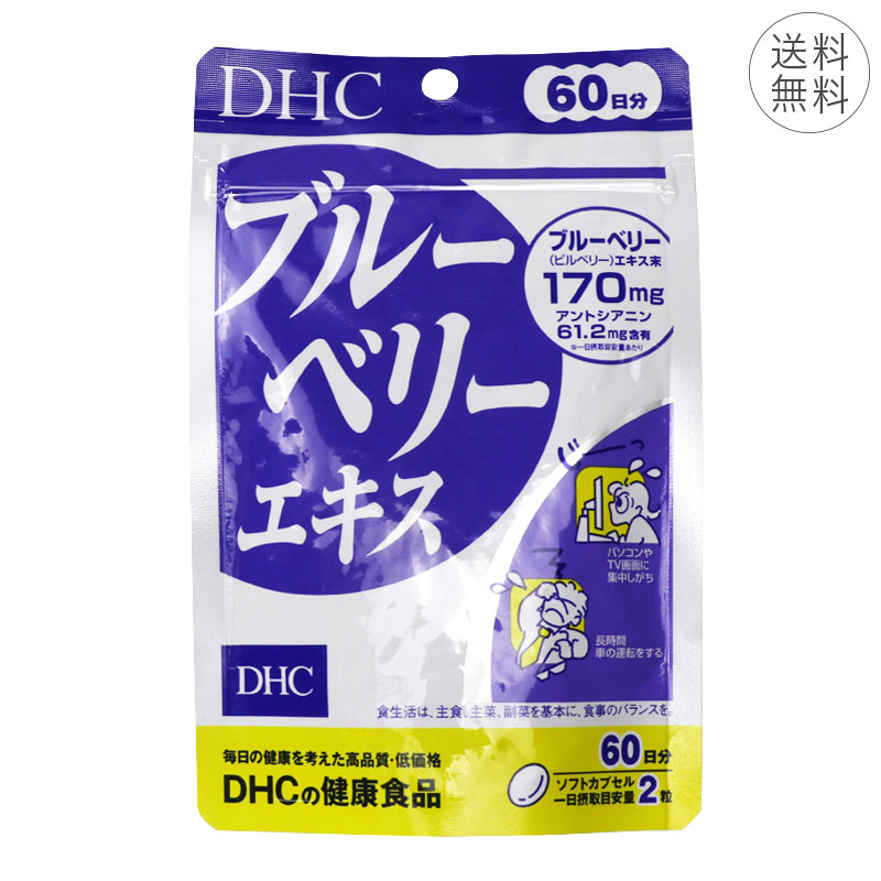 DHC ブルーベリーエキス 60日分 1日2粒 サプリメント 健康食品 視界クリア ブルーベリー ルテイン アントシアニン 【12月スーパーSALE