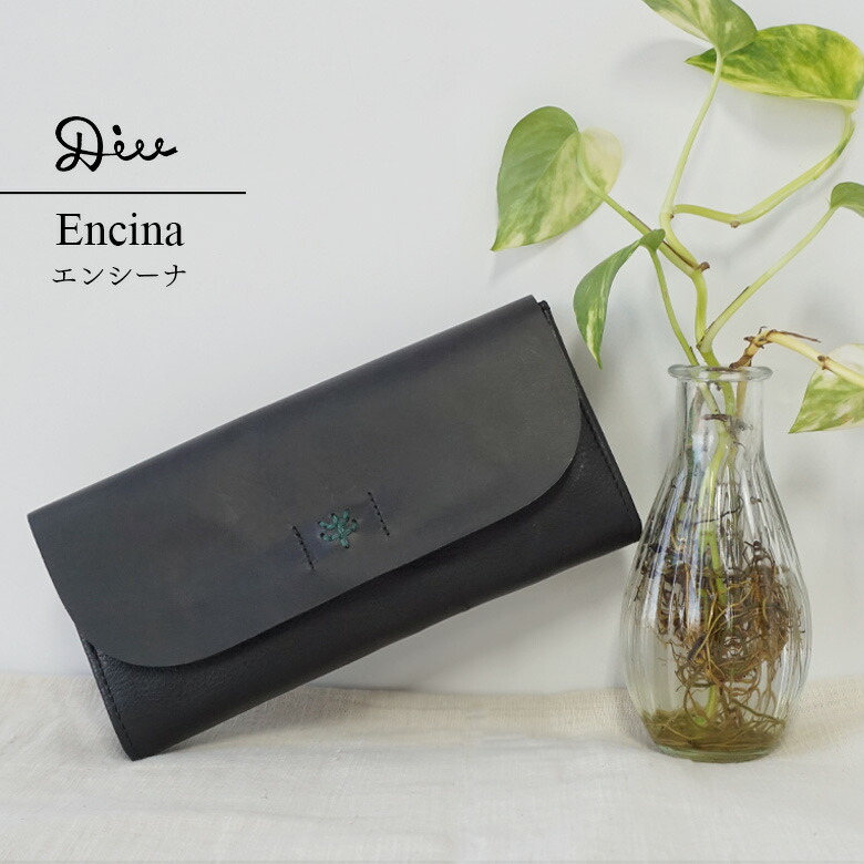 Diu ディウ 財布 レディース 春 夏 秋 冬 本革 レザー 革財布 長財布 使いやすい ブラック グレー ダークブラウン グリーン 325DSP5327 Encina (エンシーナ)