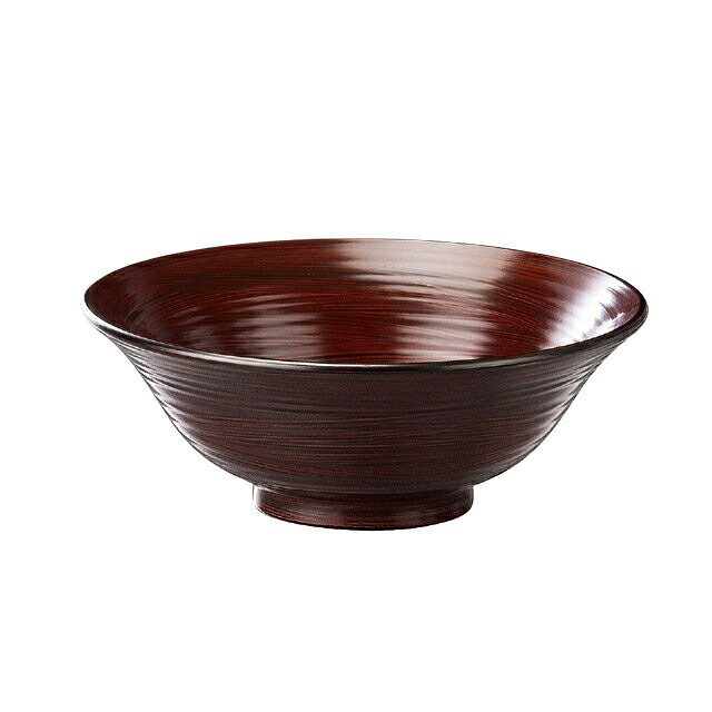 19.5cm 超耐熱うどん鉢 栃刷毛目 3個セット（45023800）8-630-6うどん鉢PBT樹脂超耐熱3個入 うどん鉢 超耐熱
