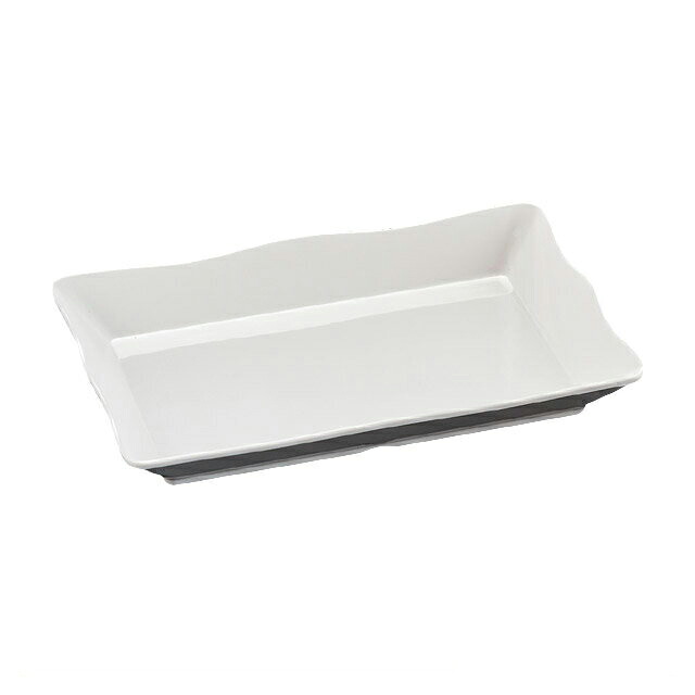 46cm ストリーム長手鉢（51022560）8-300-3ビュッフェ盛鉢メラミン樹脂長手鉢白 ビュッフェ盛鉢 長手鉢 白