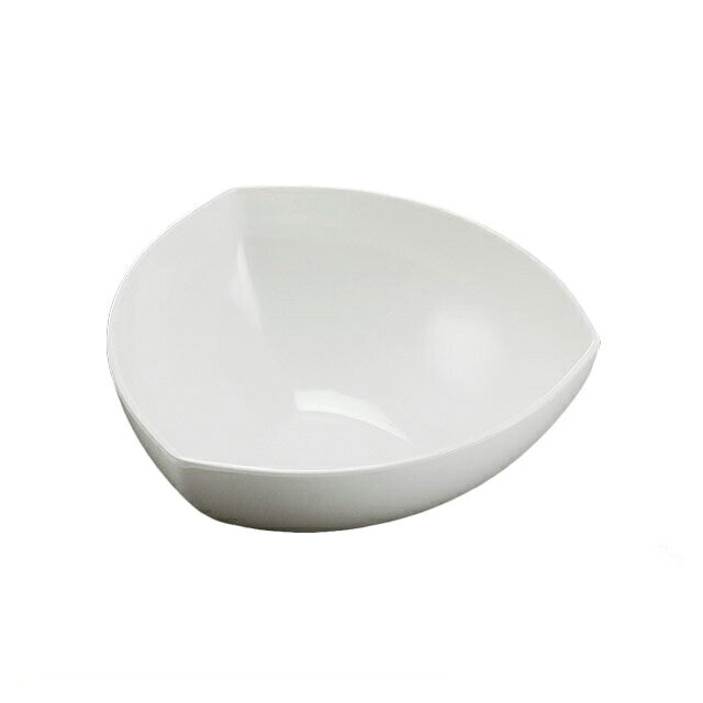 28cm 三角胴張深鉢（51353690）8-302-8ビュッフェ盛鉢メラミン樹脂三角白 ビュッフェ盛鉢 三白