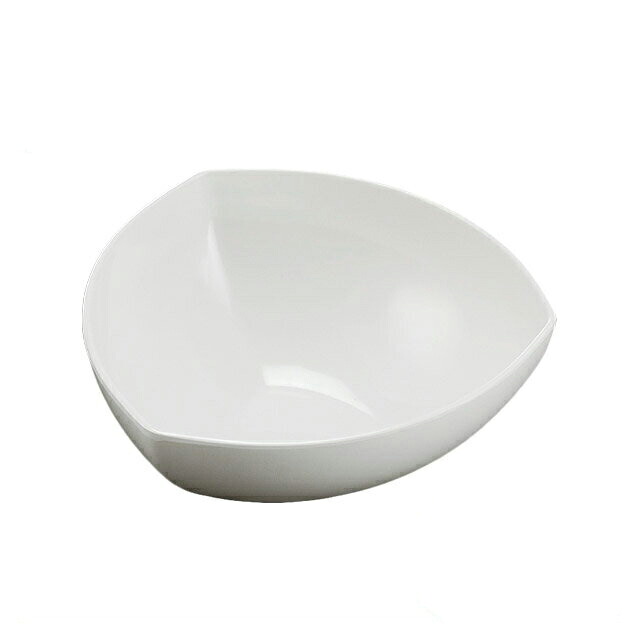 33cm 三角胴張深鉢（51353700）8-302-9ビュッフェ盛鉢メラミン樹脂三角白 ビュッフェ盛鉢 三白