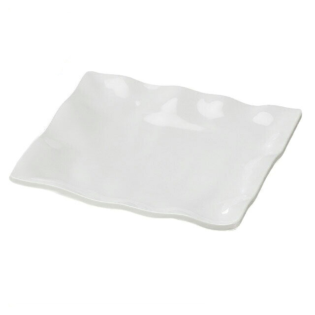 41cm 波渕角盛皿(51353790)8-297-2ビュッフェ盛皿メラミン樹脂角盛皿白 ビュッフェ盛皿 角盛皿 白|ANNON キッチン・業務用食器